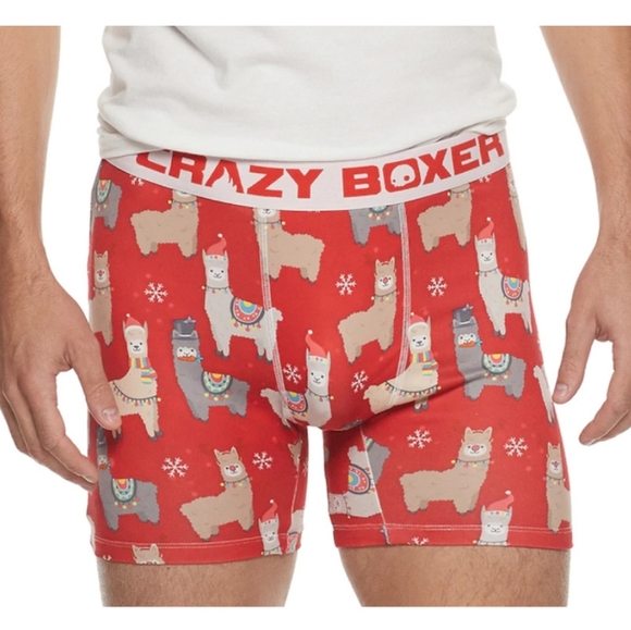 2 PACK MENS CRAZY BOXER NOVELTY HOLIDAY BOXER BRIEFS. - Picture 1 of 7